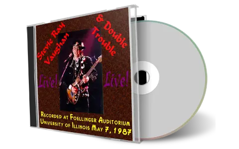 Artwork Cover of Stevie Ray Vaughan 1987-05-07 CD Champaign Audience