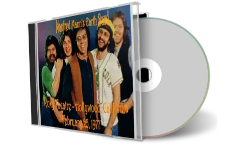 Artwork Cover of Manfred Manns Earth Band 1977-02-25 CD Hollywood Audience