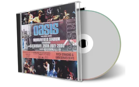 Artwork Cover of Oasis 2000-07-29 CD Edinburgh Audience