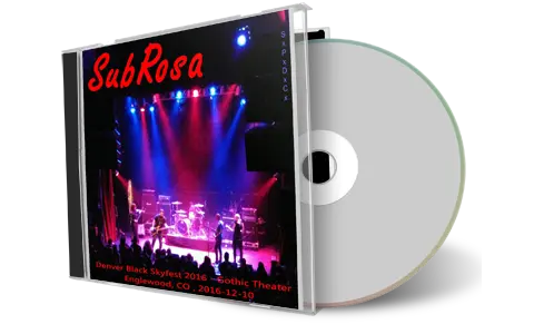Artwork Cover of Subrosa 2016-12-10 CD Englewood Audience