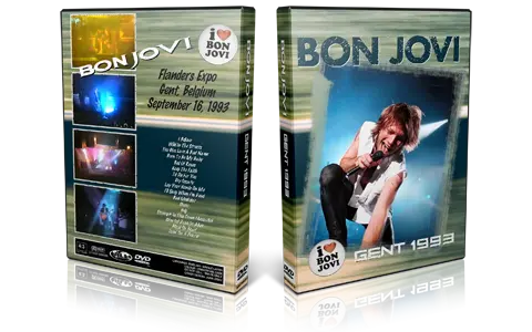 Artwork Cover of Bon Jovi 1993-09-16 DVD Ghent Audience