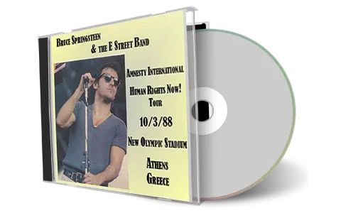 Artwork Cover of Bruce Springsteen 1988-10-03 CD Athens Audience