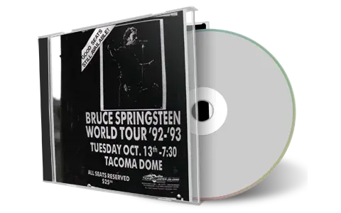 Artwork Cover of Bruce Springsteen 1992-10-13 CD Tacoma Audience