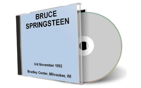 Artwork Cover of Bruce Springsteen 1992-11-03 CD Milwaukee Audience