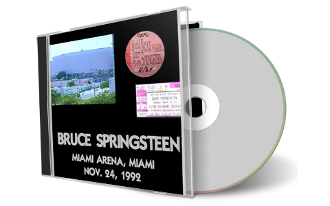 Artwork Cover of Bruce Springsteen 1992-11-24 CD Miami Audience