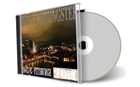 Artwork Cover of Bruce Springsteen 1992-12-16 CD Pittsburgh Audience