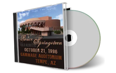 Artwork Cover of Bruce Springsteen 1996-10-21 CD Tempe Audience