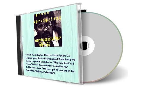 Artwork Cover of Bruce Springsteen 1996-10-25 CD Santa Barbara Audience