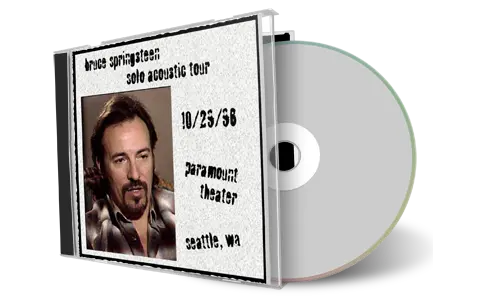 Artwork Cover of Bruce Springsteen 1996-10-29 CD Seattle Audience