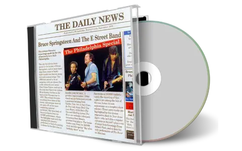 Artwork Cover of Bruce Springsteen 1999-09-21 CD Philadelphia Audience