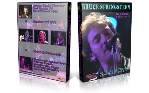 Artwork Cover of Bruce Springsteen 1993-03-23 DVD Red Bank Audience