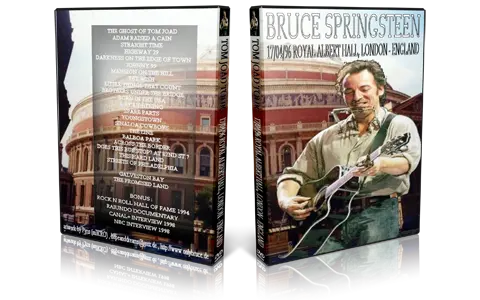 Artwork Cover of Bruce Springsteen 1996-04-17 DVD London Audience