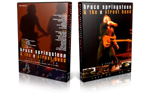 Artwork Cover of Bruce Springsteen 1999-04-17 DVD Bologne Audience