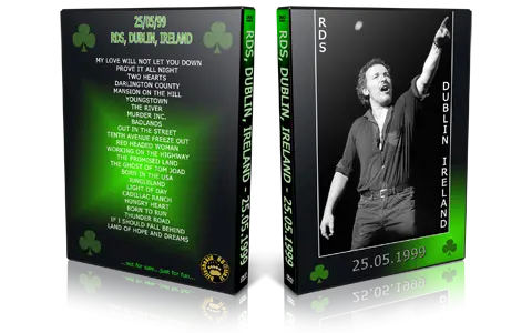 Artwork Cover of Bruce Springsteen 1999-05-25 DVD Dublin Audience