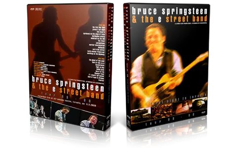 Artwork Cover of Bruce Springsteen 2000-05-03 DVD Toronto Audience