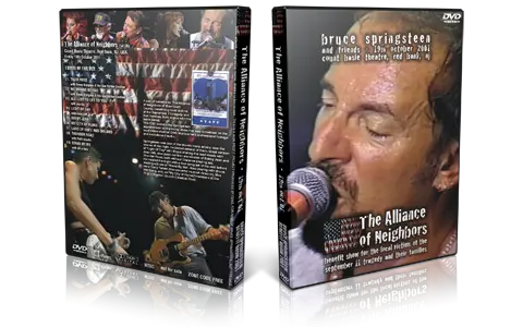 Artwork Cover of Bruce Springsteen 2001-10-19 DVD Red Bank Proshot