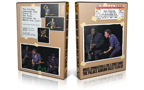 Artwork Cover of Bruce Springsteen 2002-08-15 DVD Detroit Audience