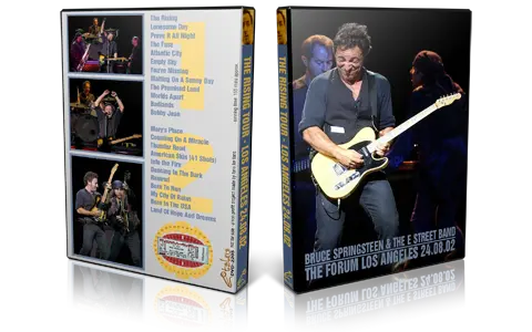 Artwork Cover of Bruce Springsteen 2002-08-24 DVD Los Angeles Audience