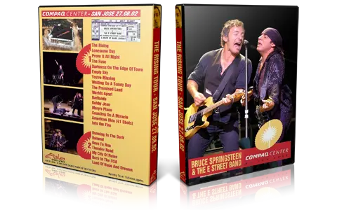Artwork Cover of Bruce Springsteen 2002-08-27 DVD San Jose Audience