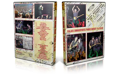 Artwork Cover of Bruce Springsteen 2002-10-14 DVD Paris Audience