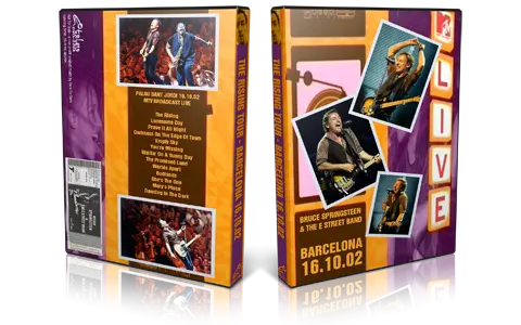 Artwork Cover of Bruce Springsteen 2002-10-16 DVD Barcelona Proshot