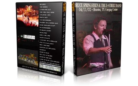 Artwork Cover of Bruce Springsteen 2002-11-04 DVD Houston Audience