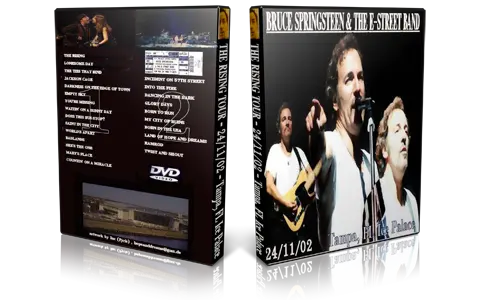 Artwork Cover of Bruce Springsteen 2002-11-24 DVD Tampa Audience