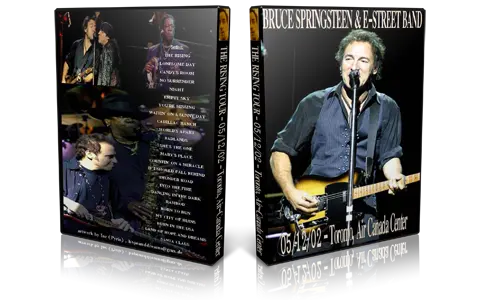 Artwork Cover of Bruce Springsteen 2002-12-05 DVD Toronto Audience