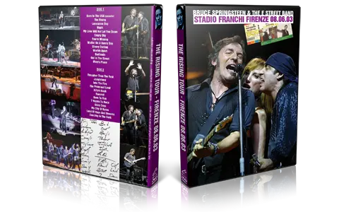 Artwork Cover of Bruce Springsteen 2003-06-08 DVD Florence Audience
