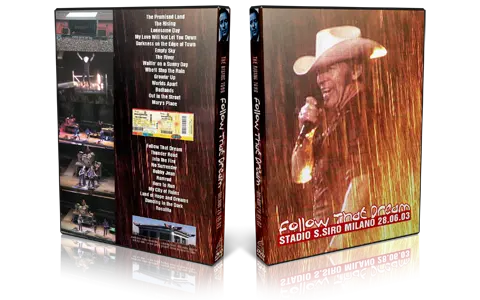 Artwork Cover of Bruce Springsteen 2003-06-28 DVD Milan Audience