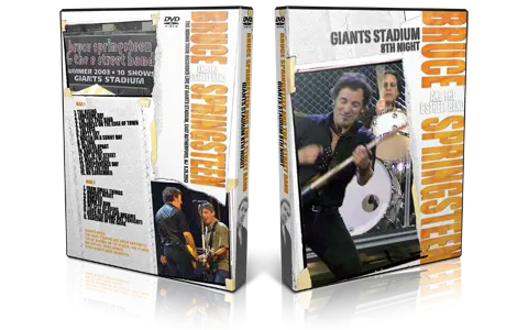 Artwork Cover of Bruce Springsteen 2003-08-28 DVD East Rutheford Audience