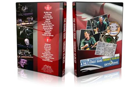 Artwork Cover of Bruce Springsteen 2003-09-10 DVD Toronto Audience