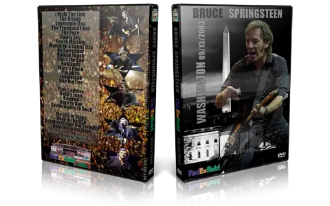 Artwork Cover of Bruce Springsteen 2003-09-13 DVD Washington Audience