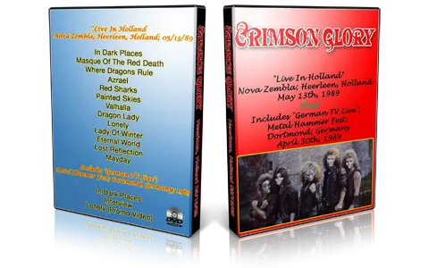Artwork Cover of Crimson Glory Compilation DVD Holland 1989 Audience