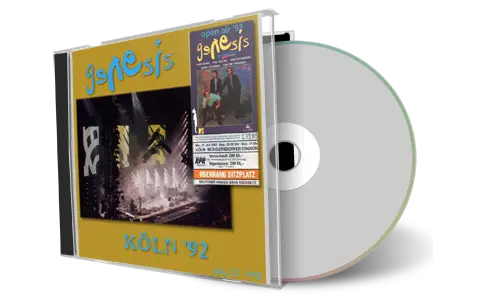Artwork Cover of Genesis 1992-07-27 CD Cologne Audience