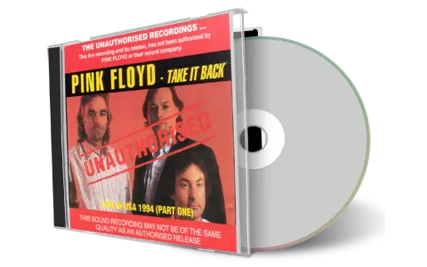 Artwork Cover of Pink Floyd 1994-04-16 CD Pasadena Audience