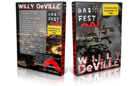Artwork Cover of Willy DeVille 1996-09-14 DVD Karlsruhe Proshot