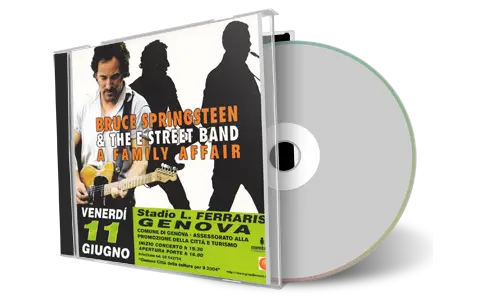 Artwork Cover of Bruce Springsteen 1999-06-11 CD Genova Audience