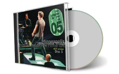 Artwork Cover of Bruce Springsteen 1999-11-28 CD Minneapolis Soundboard