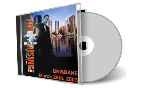Artwork Cover of Bruce Springsteen 2003-03-26 CD Brisbane Audience