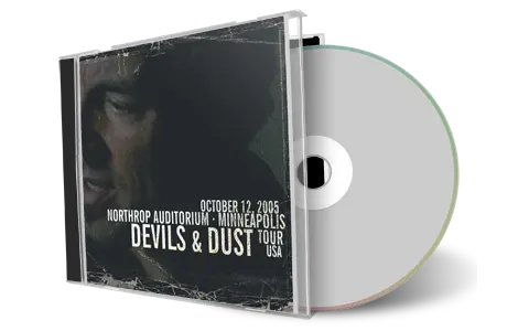 Artwork Cover of Bruce Springsteen 2005-10-12 CD Minneapolis Audience