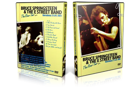 Artwork Cover of Bruce Springsteen 1981-04-21 DVD Barcelona Audience