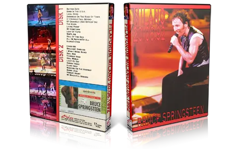 Artwork Cover of Bruce Springsteen 1992-06-20 DVD Milan Audience
