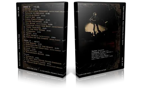 Artwork Cover of Bruce Springsteen 2005-05-30 DVD Brussels Audience