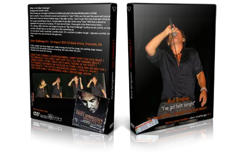 Artwork Cover of Bruce Springsteen 2005-08-01 DVD Cincinnati Audience