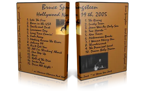 Artwork Cover of Bruce Springsteen 2005-11-19 DVD Hollywood Audience