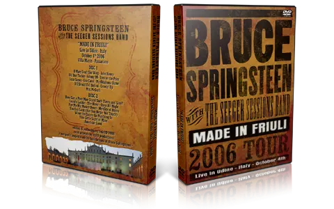 Artwork Cover of Bruce Springsteen 2006-10-04 DVD Udine Audience