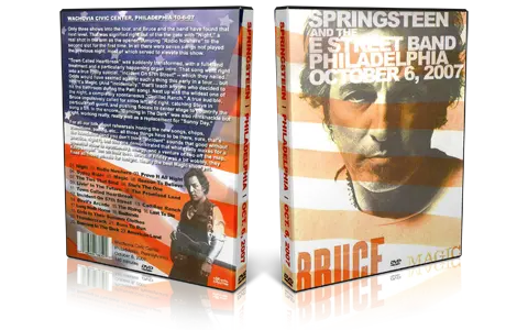 Artwork Cover of Bruce Springsteen 2007-10-06 DVD Philadelphia Audience