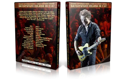 Artwork Cover of Bruce Springsteen 2007-11-28 DVD Milan Audience