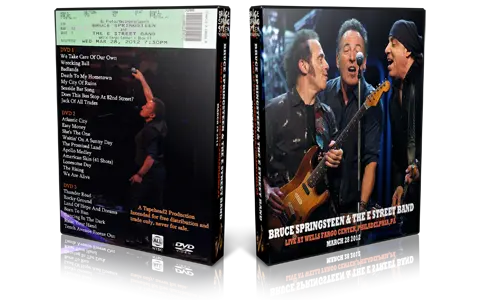 Artwork Cover of Bruce Springsteen 2012-03-28 DVD Philadelphia Audience